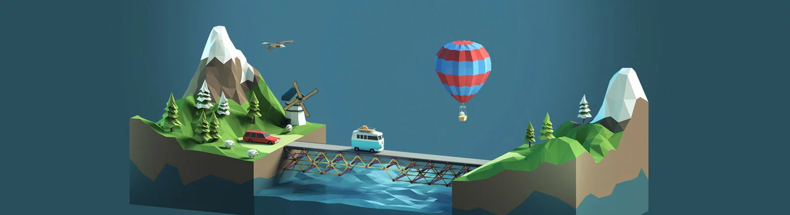 Poly Bridge — Трейнер / Trainer (+2) [0.74b: Steam] [elDDS] / Pelatih / Cheat