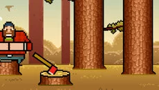 Timberman - permainan dalam genre Pandangan samping
