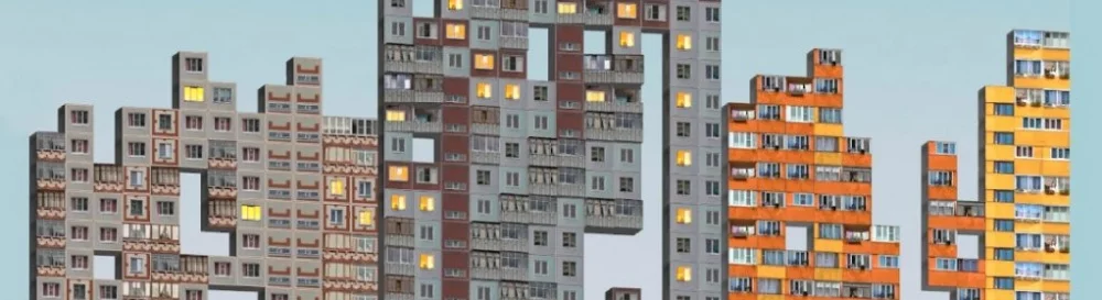 Game terbaik untuk Amiga, mirip dengan PNLK — тетрис с панельками (PNLK: Soviet panel block game)