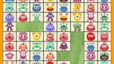 Connect: Cute monsters and food - permainan dalam genre Teka-teki
