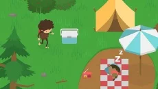 Sneaky Sasquatch - permainan dalam genre Stealth