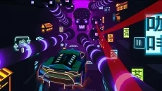 Neon Flytron - permainan dalam genre Pelari
