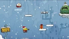 Doodle Jump Christmas - permainan dalam genre Pandangan samping