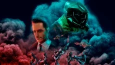 Security Guy vs AI: The Dawn of AI - permainan dalam genre Cyberpunk