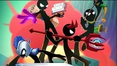 Idle Stickman Heroes: Monster Age - permainan dalam genre Fantasi / abad pertengahan