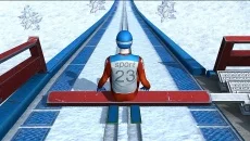 Ski Ramp Jumping - permainan dalam genre Snowboard