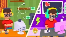 Idle Streamer tycoon - Tuber game - permainan dalam genre Simulator