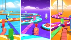 Shortcut Race 3D - Impostor Stack & Run - permainan dalam genre Pelari
