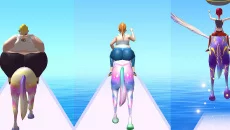 Fat 2 Fit! Unicorn Challenge - permainan dalam genre Pelari