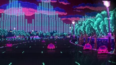 PalmRide - permainan dalam genre Cyberpunk