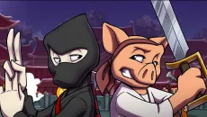 Ninja Ducks vs. Pirate Pigs - permainan dalam genre Pandangan samping