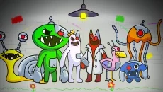 Garten of Rainbow Monsters - permainan dalam genre Arkade