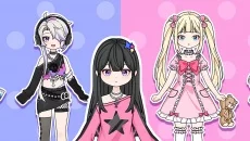 Kawaii Paper Doll Dressup Game - permainan dalam genre Simulator