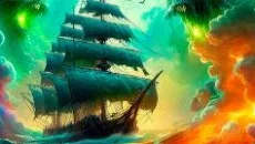 Ruiga Pirates: Cursed Seas - permainan dalam genre Pandangan dari atas