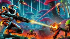 RoboStrike: Galaxy Defense - permainan dalam genre Pandangan dari atas