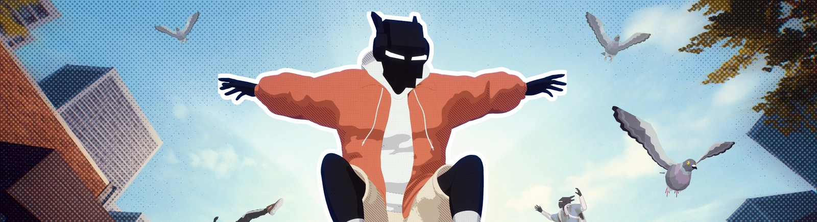 Rooftops &amp; Alleys: The Parkour Game — Setelan Hitam-Pink / Pakaian / Barang