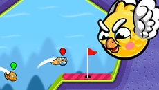 Super Flappy Golf - permainan dalam genre Pandangan samping