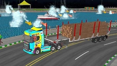 Real Truck Driving Cargo Truck - permainan dalam genre Arkade