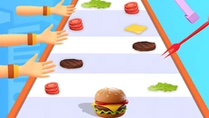 Burger Stack 3D: Cooking Games - permainan dalam genre Pelari